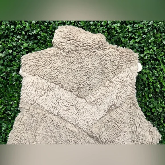 Patagonia Bleached Stone Retro Chevron Pelage Vest Vintage Women’s Med Full Zip - Picture 3 of 15